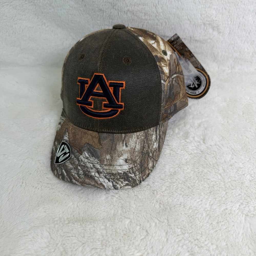 Auburn Tigers Hat Men's Fitted Baseball Cap Camo Sports NCAA 6 1/2-6 7/8 NEW